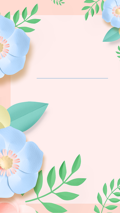 生日祝福贺卡简约清新手机海报背景