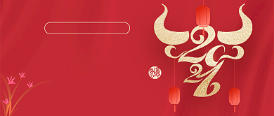 除夕守岁牛年喜庆公众号首图背景