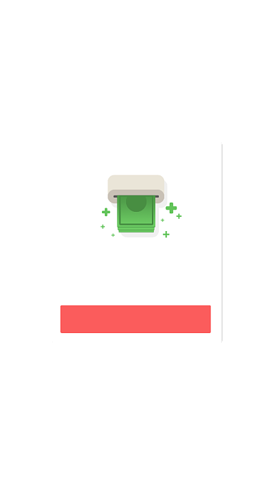 绿色简约插画风格提现成功弹窗页面背景