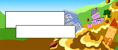 山体滑坡知识科普插画公众号首图背景