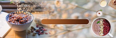 粥店美食外卖平台店招背景