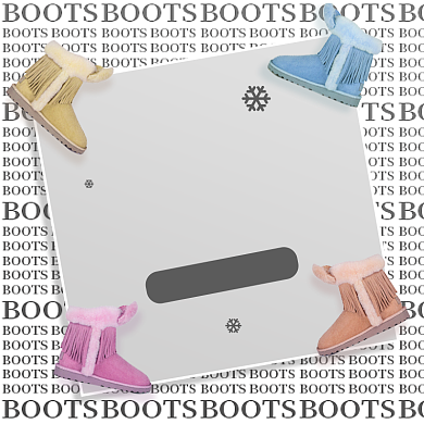 冬季超人气雪地靴集合时尚简约促销主图背景