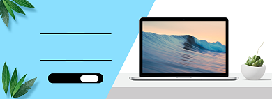 开学季笔记本电脑促销banner背景