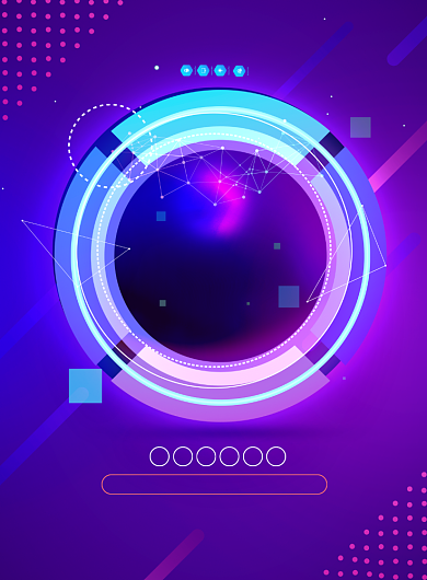 渐变创意科技峰会邀请函海报背景