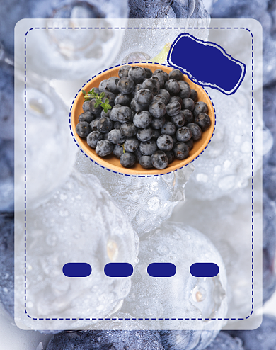 新品蓝莓水果特惠尝鲜海报背景