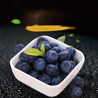 绿色健康水果蓝莓主图背景