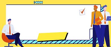 销售技巧黄色简约公众号首图背景