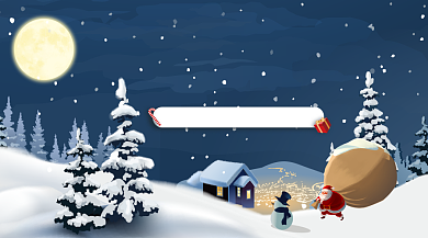 圣诞节促销下单有礼手机海报背景