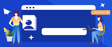 蓝色卡通招聘英才启事公众号首图背景