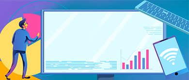 金融解析一图看懂手绘卡通公众号首图背景