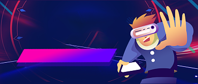 人工智能手绘卡通公众号首图背景