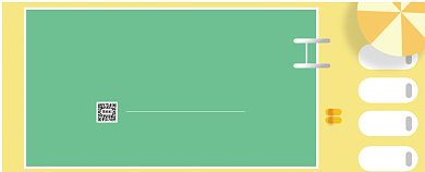 卡通手绘游泳馆游泳池代金券优惠券背景