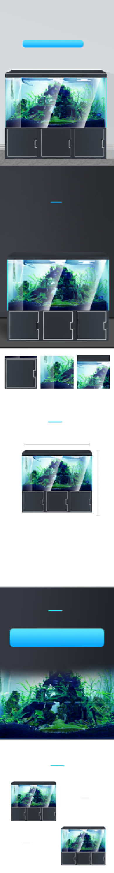 家用鱼缸水族箱家居家具详情页背景