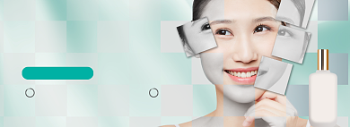 护肤品补水保湿化妆品美妆banner背景