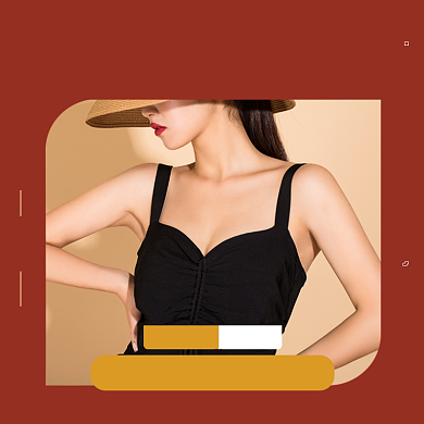 暖衣迎新节橙色女装秋冬上新主图背景