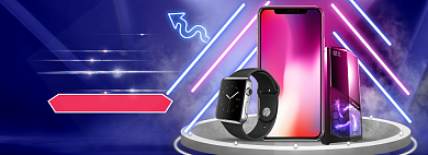 造物节酷炫科技朋克风简约数码家电banner背景