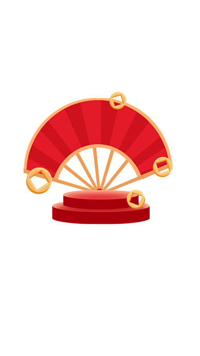 春节不打烊年货节复古红色中国风弹窗背景