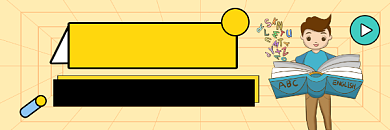 托福口语考试可爱插画热文链接背景