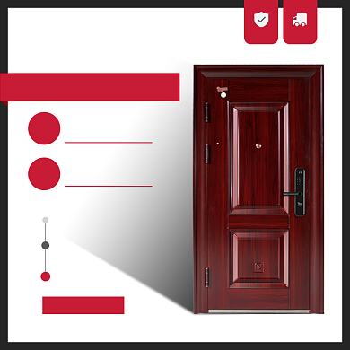 甲级智能家用防盗门主图背景