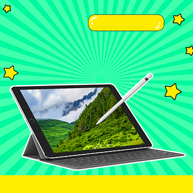 数码平板电脑学生双十二主图直通车背景