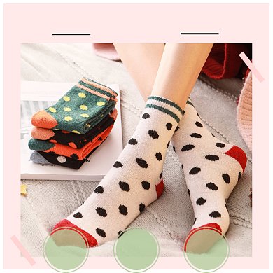 电商加厚羊毛保暖袜子直通车背景