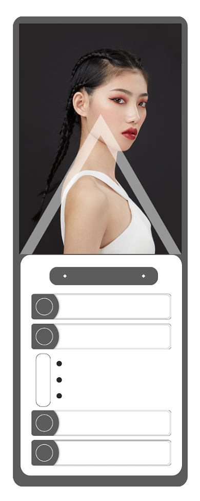 理发店美容店理发烫发染发易拉宝背景