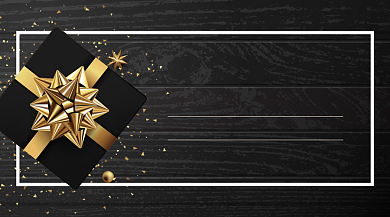 黑金圣诞狂欢感恩回馈手机海报背景