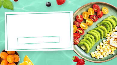 年末水果促销手机横图海报背景