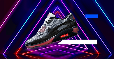 男人节大促酷炫运动鞋男鞋休闲鞋海报背景