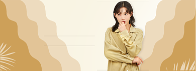 秋季时尚女装外套上新banner背景
