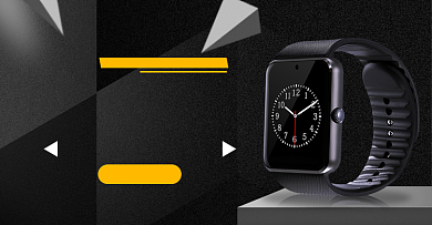 黑色时尚智能手表手环海报背景