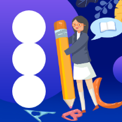 夏令营卡通简约插画公众号次图背景