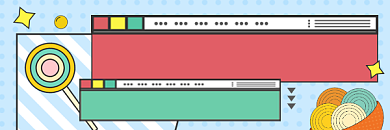 零食限时特价促销几何简约热文链接背景