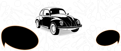 老爷车维修指南黑色简约首图背景