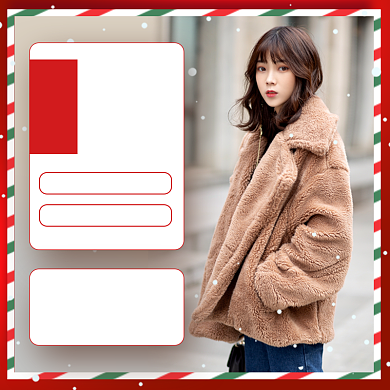 圣诞节服饰女装主图直通车背景