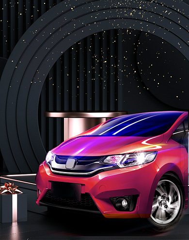 黑金风双12年终钜惠电商场景汽车海报背景