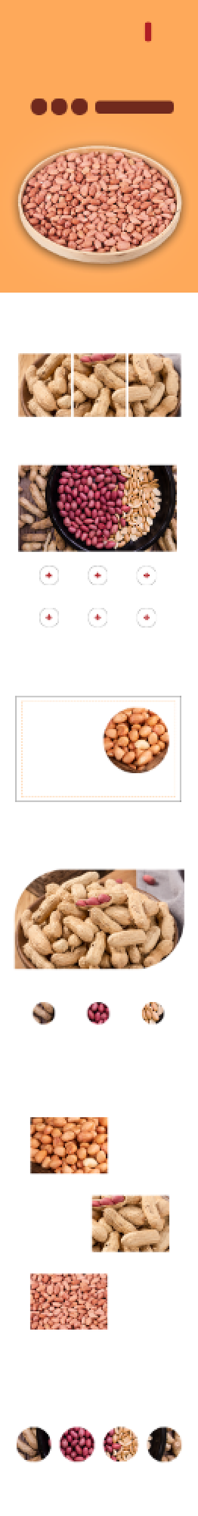 花生详情页电商时尚简约大气酥脆营养背景