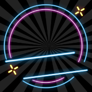 美食五折特惠霓虹炫彩公众号次图背景