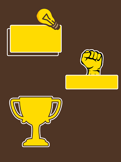 励志创意语录手持拍照KT板背景