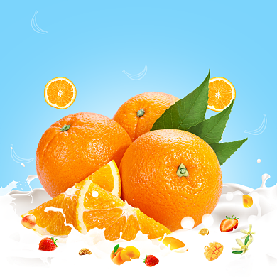 水果橙子季节热卖淘宝天猫电商直通车背景