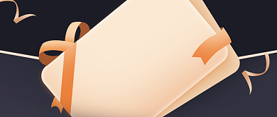 黑金扁平惊喜会员福利新媒体首图背景