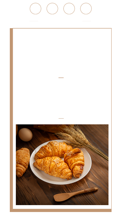 简约牛角包竖版配图背景