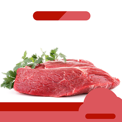 浅色简约风美食牛肉鲜肉电商主图背景