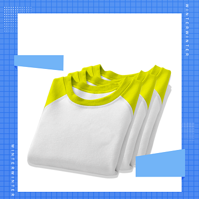 冬季保暖内衣套装时尚简约促销主图背景