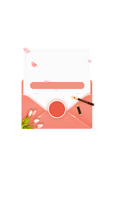 简约清新百合感恩节特别活动弹窗背景