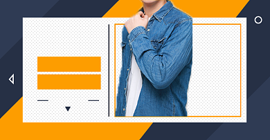 男装秋上新淘宝电商横版海报图背景