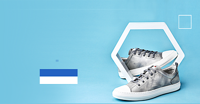 蓝色夏季潮流休闲鞋男鞋特惠海报背景