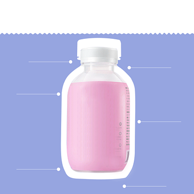 代餐奶昔营养对比介绍简约主图背景