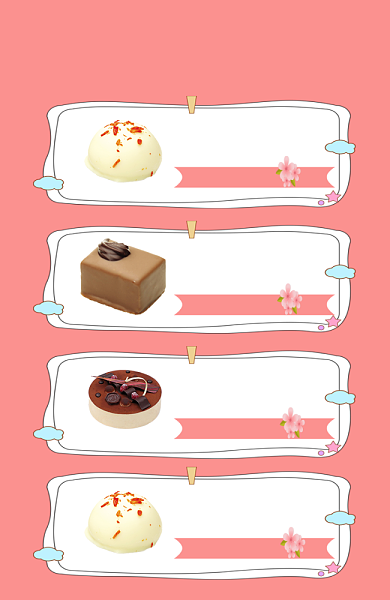 爆款零食美食蛋糕甜点面包关联列表背景