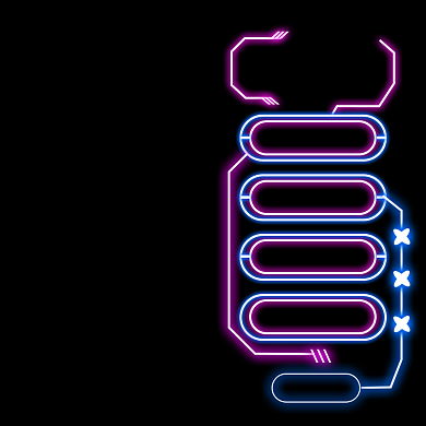 双十一大促霓虹灯光效电商直播间挂件背景